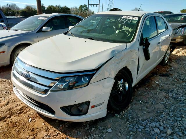 3FAHP0HA4BR206684 - 2011 FORD FUSION SE WHITE photo 2