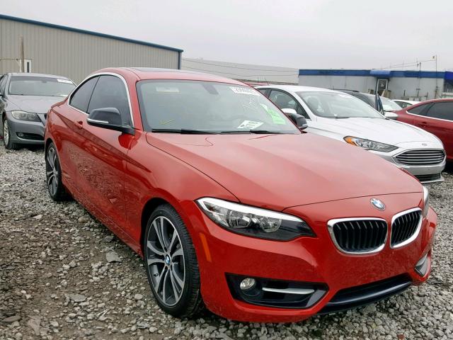 WBA1F5C56FV257583 - 2015 BMW 228 I RED photo 1