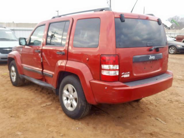 1J4PN2GK1AW175787 - 2010 JEEP LIBERTY SP 红色 照片 3