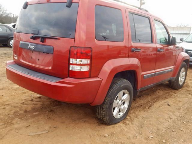 1J4PN2GK1AW175787 - 2010 JEEP LIBERTY SP 红色 照片 4