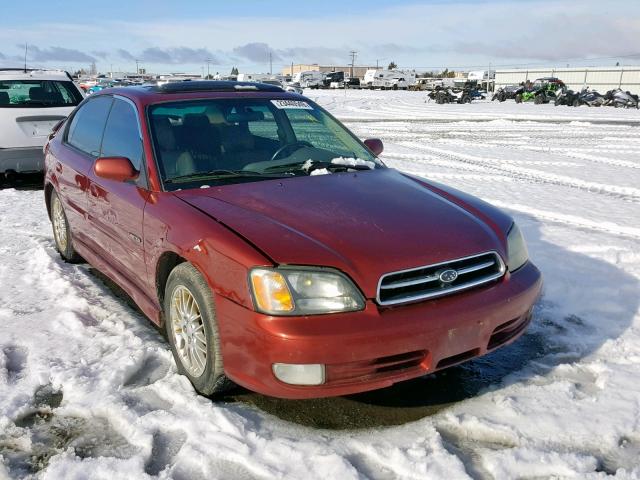 4S3BE656626200634 - 2002 SUBARU LEGACY GT RED photo 1