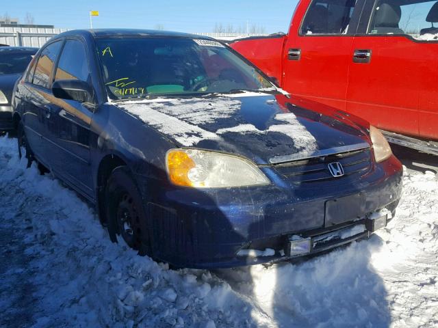 2HGES16412H908554 - 2002 HONDA CIVIC DX BLUE photo 1