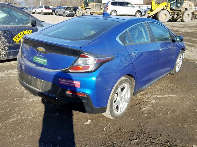 1G1RC6S58HU140496 - 2017 CHEVROLET VOLT LT BLUE photo 4