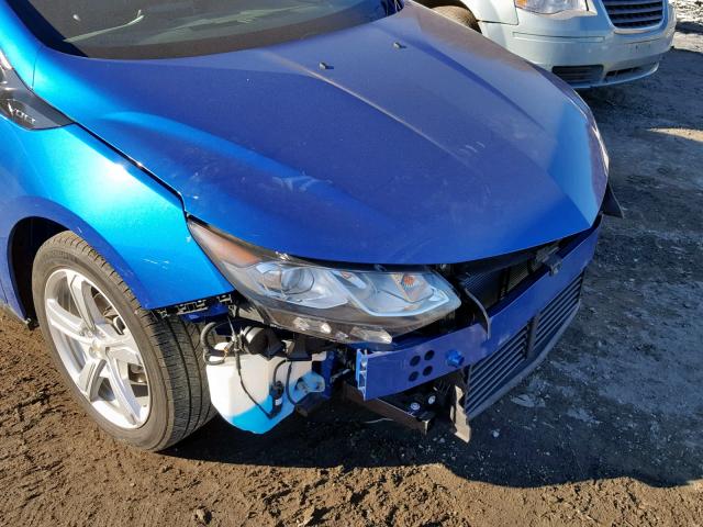 1G1RC6S58HU140496 - 2017 CHEVROLET VOLT LT BLUE photo 9