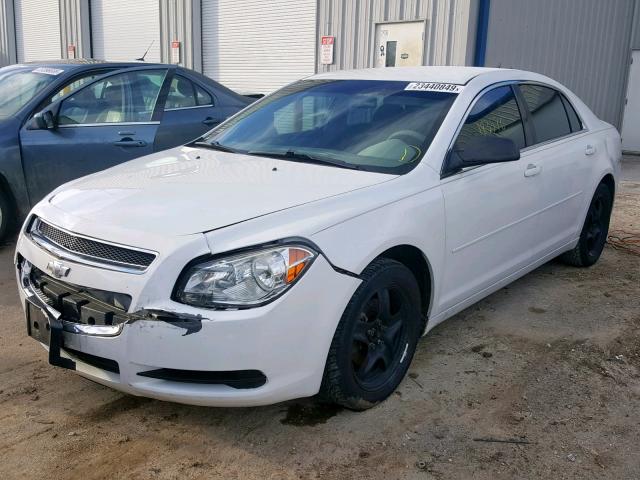 1G1ZA5EU0BF245628 - 2011 CHEVROLET MALIBU LS WHITE photo 2