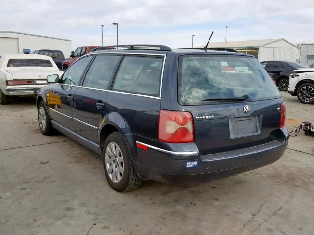 WVWVH63B13E219510 - 2003 VOLKSWAGEN PASSAT GLS BLUE photo 3