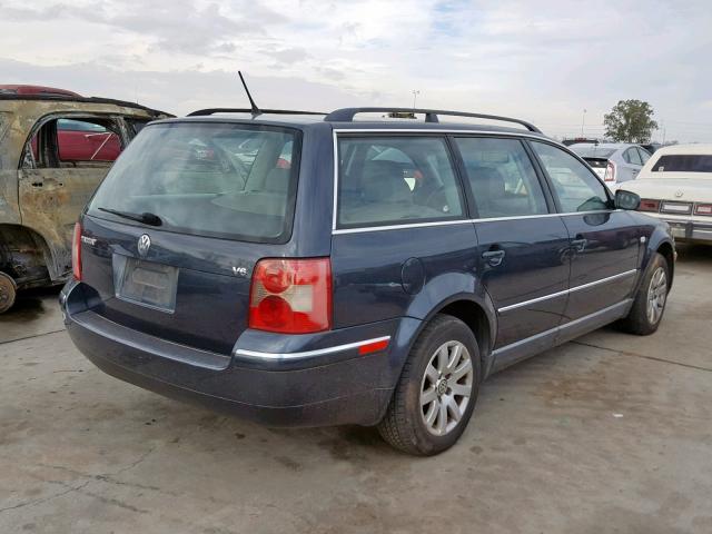 WVWVH63B13E219510 - 2003 VOLKSWAGEN PASSAT GLS BLUE photo 4