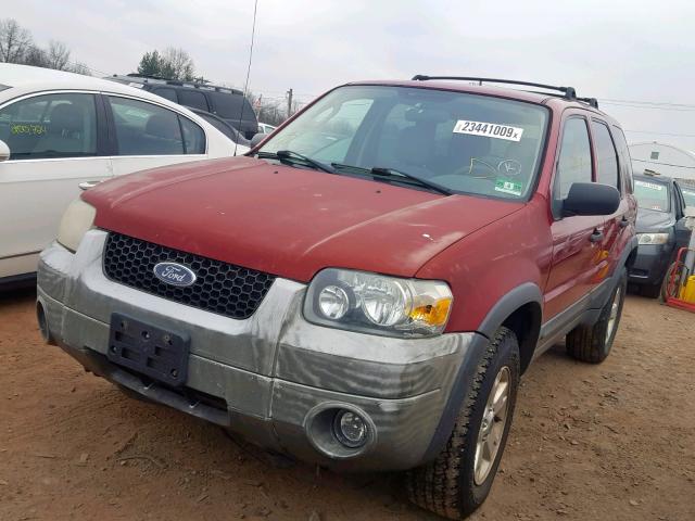 1FMYU93156KC61293 - 2006 FORD ESCAPE XLT RED photo 2