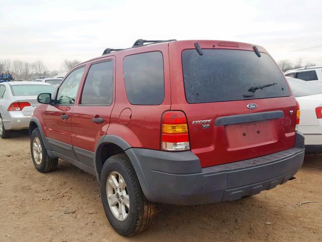 1FMYU93156KC61293 - 2006 FORD ESCAPE XLT RED photo 3