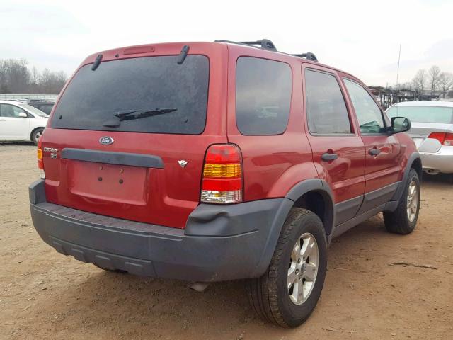 1FMYU93156KC61293 - 2006 FORD ESCAPE XLT RED photo 4