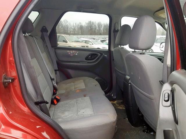 1FMYU93156KC61293 - 2006 FORD ESCAPE XLT RED photo 6