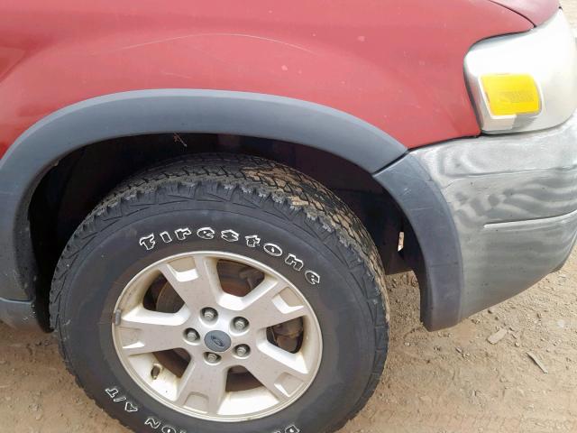 1FMYU93156KC61293 - 2006 FORD ESCAPE XLT RED photo 9