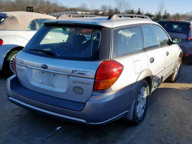 4S4BP61C457342707 - 2005 SUBARU LEGACY OUT SILVER photo 4