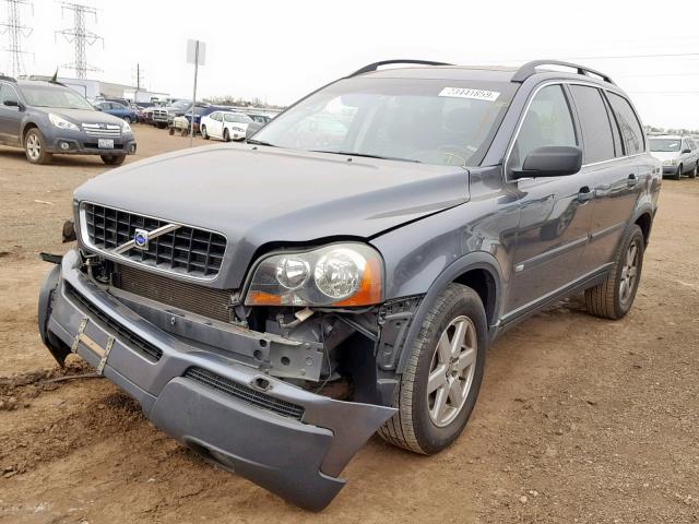 YV1CZ592X51156613 - 2005 VOLVO XC90 GRAY photo 2