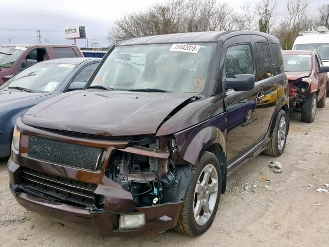 5J6YH17937L017173 - 2007 HONDA ELEMENT SC BURGUNDY photo 2