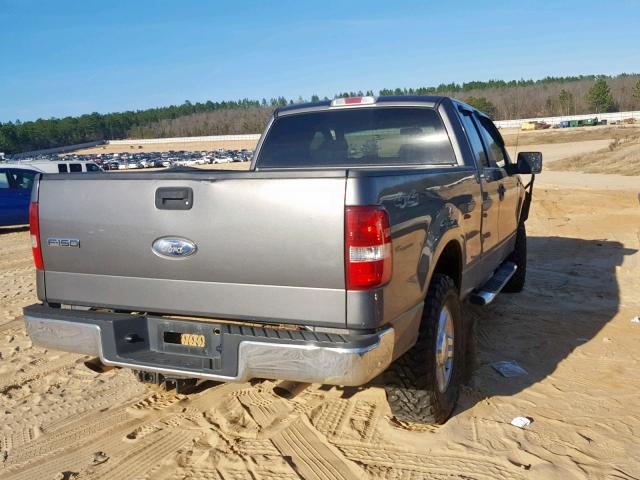 1FTPX14V16NB56971 - 2006 FORD F150 GRAY photo 4