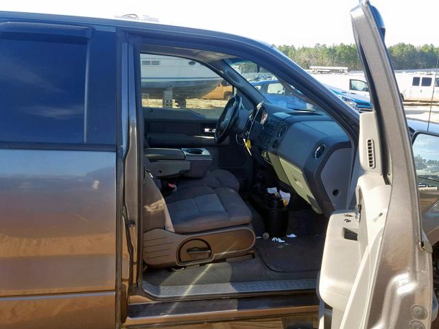 1FTPX14V16NB56971 - 2006 FORD F150 GRAY photo 5