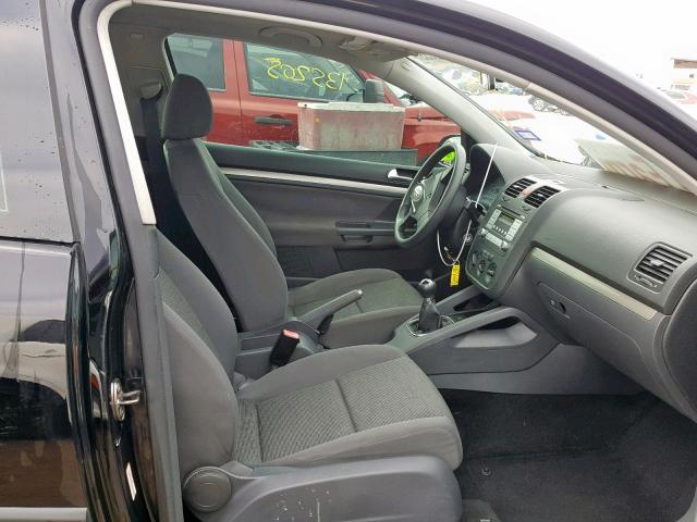 WVWAA71K09W033651 - 2009 VOLKSWAGEN RABBIT 黑色 照片 5