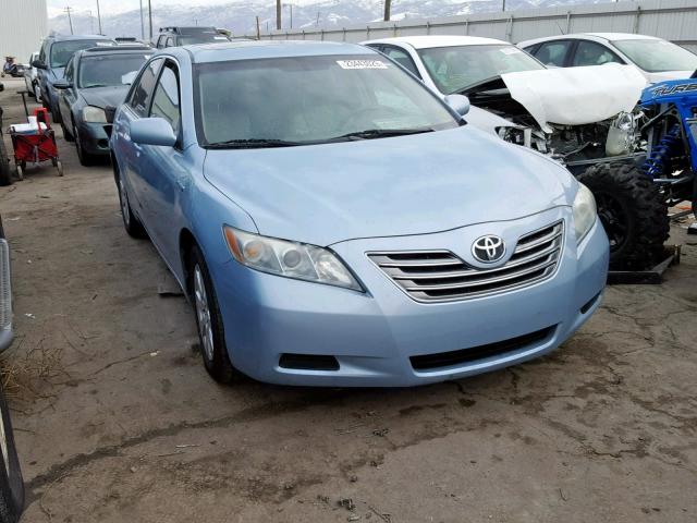 4T1BB46K28U058274 - 2008 TOYOTA CAMRY HYBR BLUE photo 1