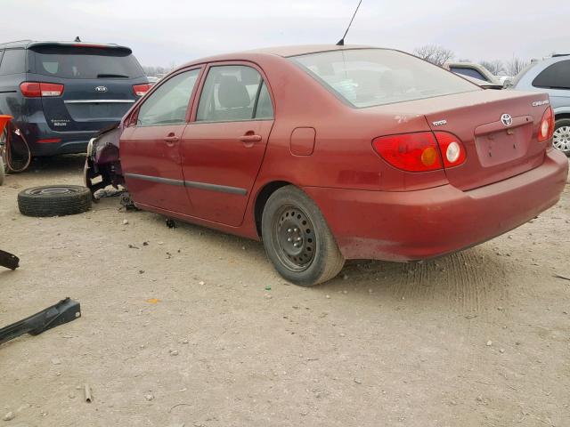 JTDBR32EX32003506 - 2003 TOYOTA COROLLA CE 红色 照片 3