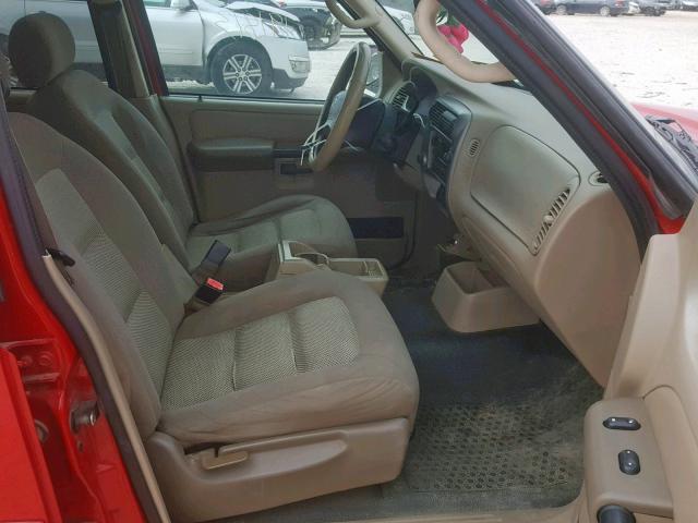 1FMZU67K15UA88459 - 2005 FORD EXPLORER S 红色 照片 5