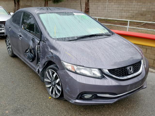 19XFB2F9XEE273323 - 2014 HONDA CIVIC EXL CHARCOAL photo 1