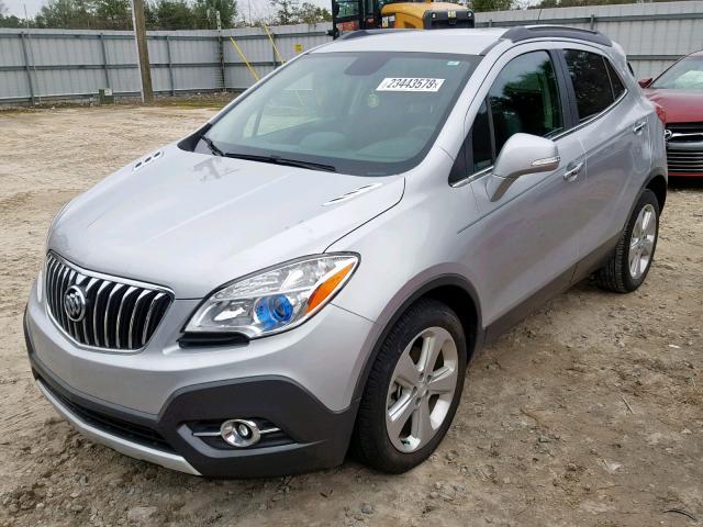 KL4CJBSBXGB675416 - 2016 BUICK ENCORE CON GRAY photo 2