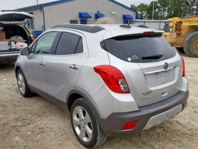 KL4CJBSBXGB675416 - 2016 BUICK ENCORE CON GRAY photo 3