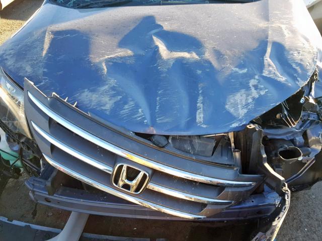 2HKRM4H75EH683912 - 2014 HONDA CR-V EXL BLUE photo 7