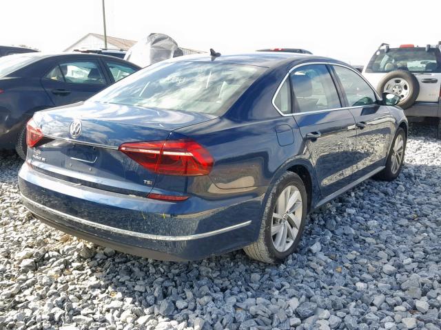 1VWBA7A36JC011444 - 2018 VOLKSWAGEN PASSAT SE BLUE photo 4