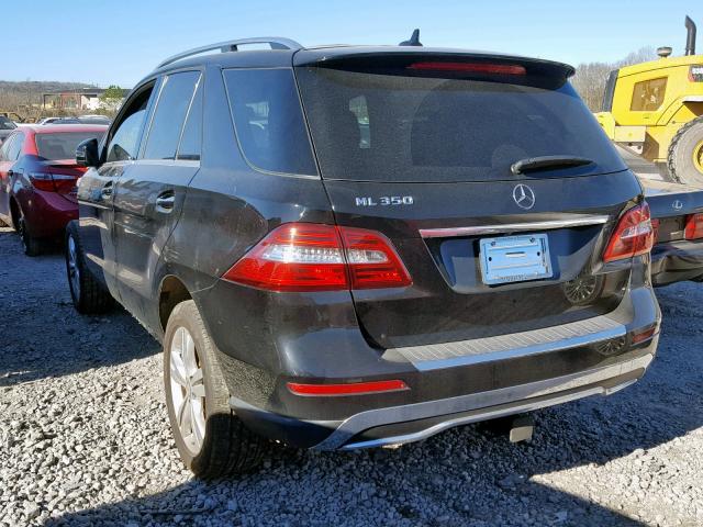 4JGDA5JB5FA559229 - 2015 MERCEDES-BENZ ML 350 BLACK photo 3