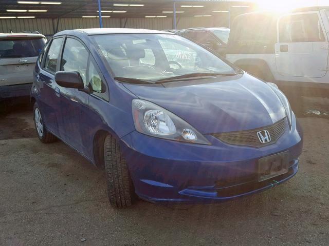 JHMGE8H25AS024996 - 2010 HONDA FIT BLUE photo 1