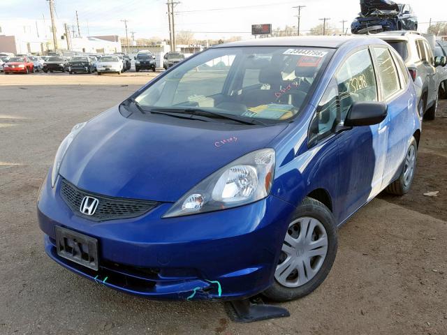 JHMGE8H25AS024996 - 2010 HONDA FIT BLUE photo 2