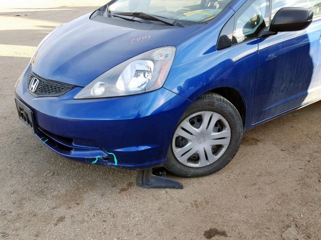 JHMGE8H25AS024996 - 2010 HONDA FIT BLUE photo 9