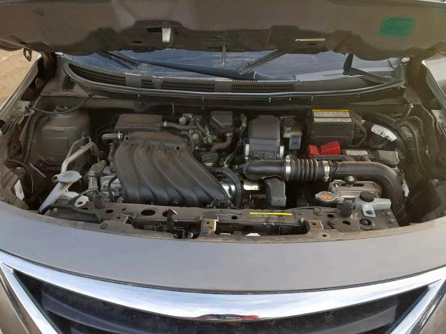 3N1CN7AP6GL842893 - 2016 NISSAN VERSA S GRAY photo 7