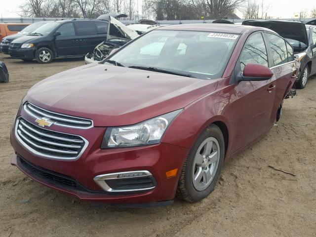 1G1PE5SB5G7143113 - 2016 CHEVROLET CRUZE LIMI RED photo 2