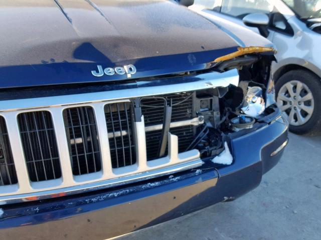 1J8GX58N64C128974 - 2004 JEEP GRAND CHER BLUE photo 9