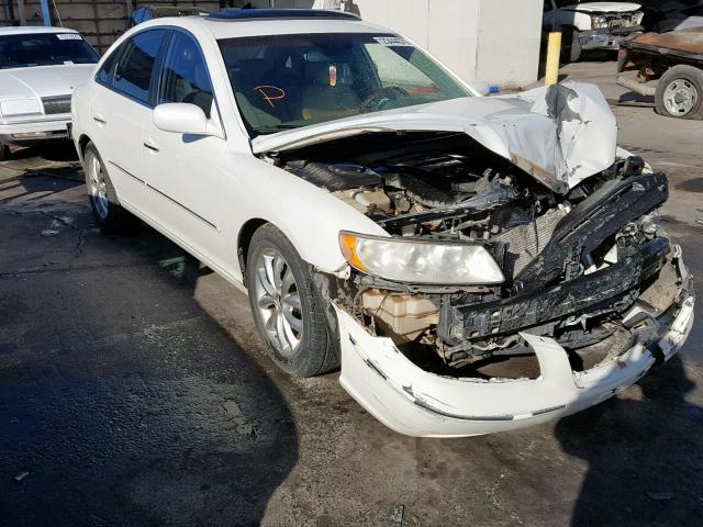 KMHFC46F46A121598 - 2006 HYUNDAI AZERA SE WHITE photo 1