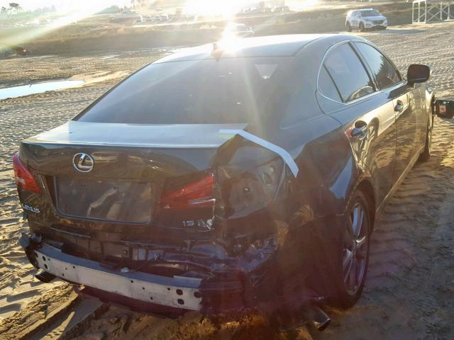 JTHBK262285071138 - 2008 LEXUS IS 250 BLACK photo 4