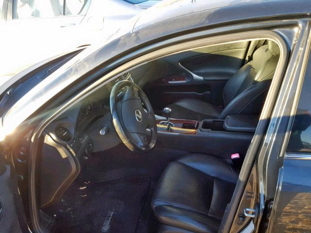 JTHBK262285071138 - 2008 LEXUS IS 250 BLACK photo 5