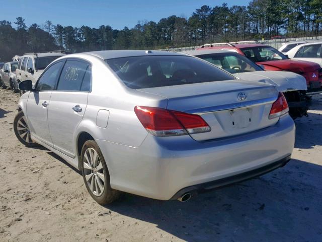 4T1BK3DB0BU408196 - 2011 TOYOTA AVALON BAS Gümüş foto 3