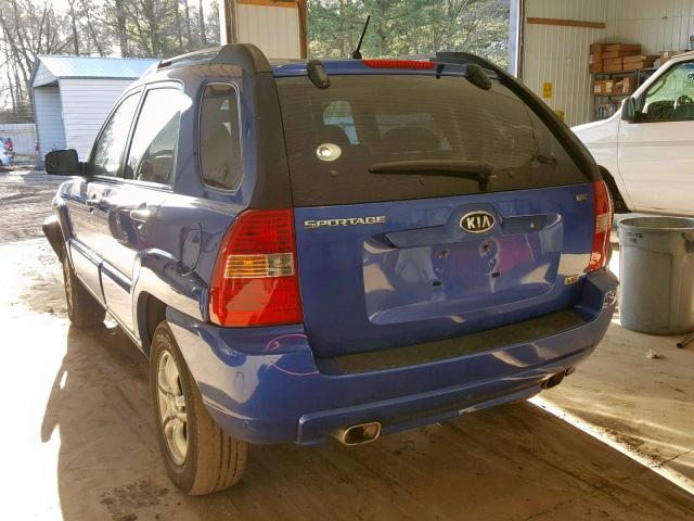 KNDJE723967215513 - 2006 KIA NEW SPORTA BLUE photo 3