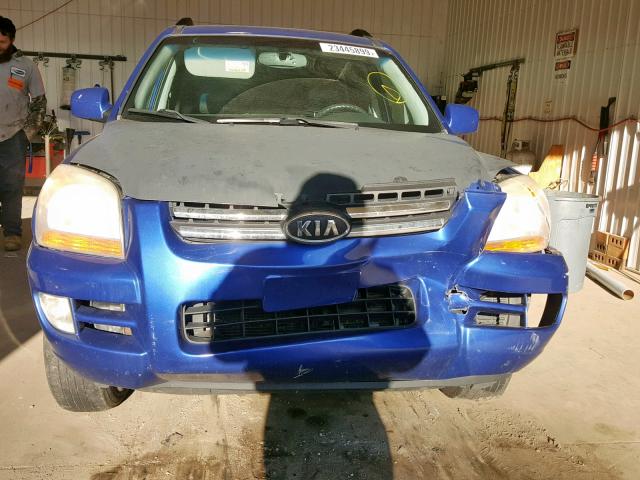 KNDJE723967215513 - 2006 KIA NEW SPORTA BLUE photo 9