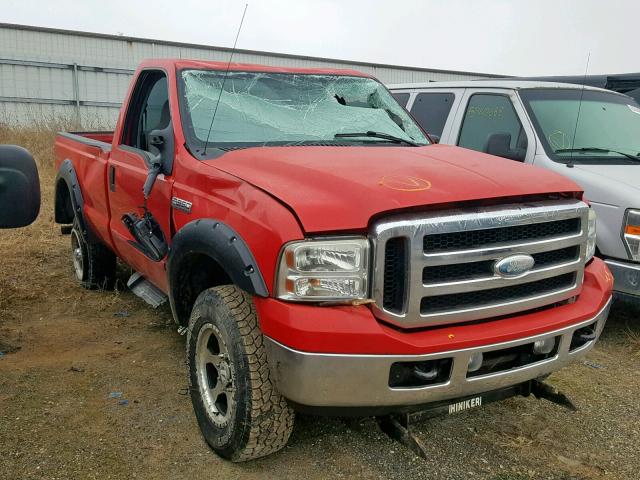 1FTWF31516EA56724 - 2006 FORD F350 SRW S RED photo 1