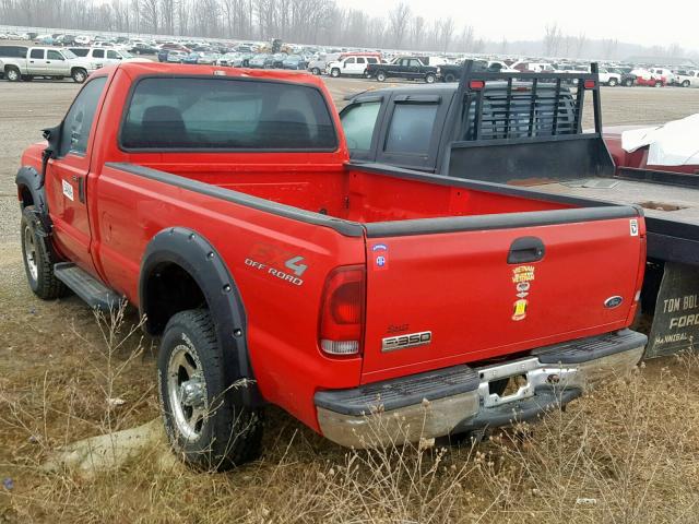 1FTWF31516EA56724 - 2006 FORD F350 SRW S RED photo 3