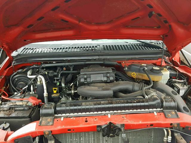 1FTWF31516EA56724 - 2006 FORD F350 SRW S RED photo 7