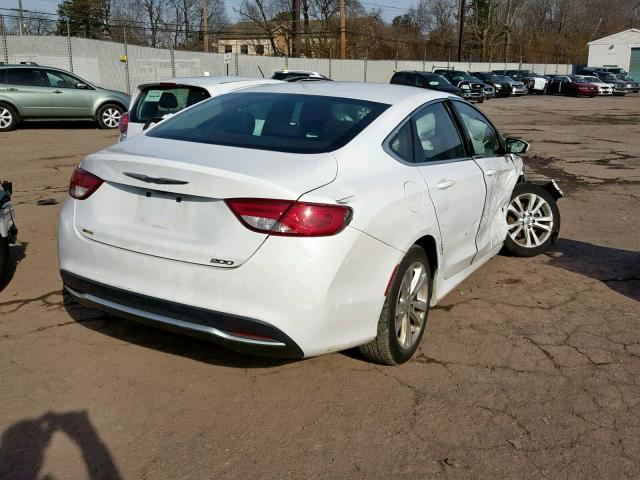 1C3CCCAB6GN141081 - 2016 CHRYSLER 200 LIMITE WHITE photo 4