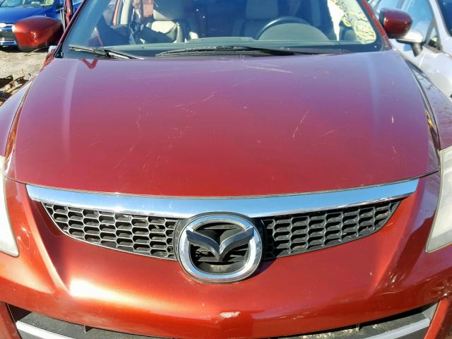 JM3TB28A990180177 - 2009 MAZDA CX-9 BURGUNDY photo 7