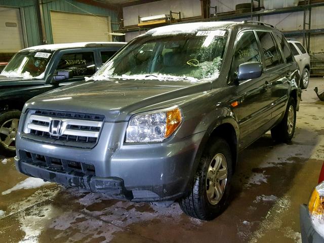 5FNYF18238B027669 - 2008 HONDA PILOT VP GRAY photo 2