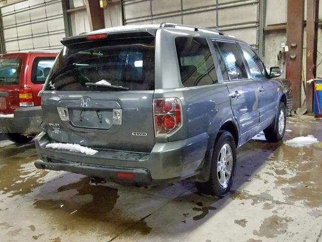 5FNYF18238B027669 - 2008 HONDA PILOT VP GRAY photo 4